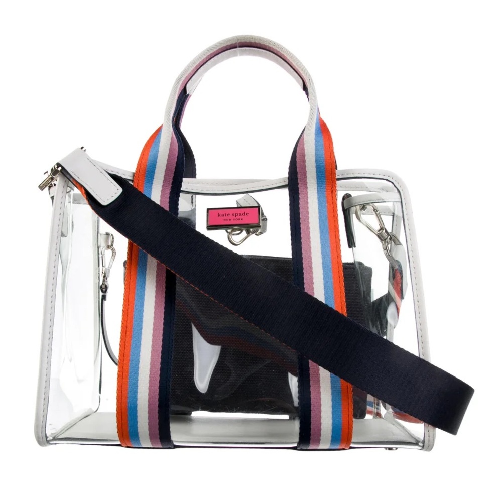 Kate Spade Clear Tote Bag with Multicolor Straps ‼️Sharing Only‼️